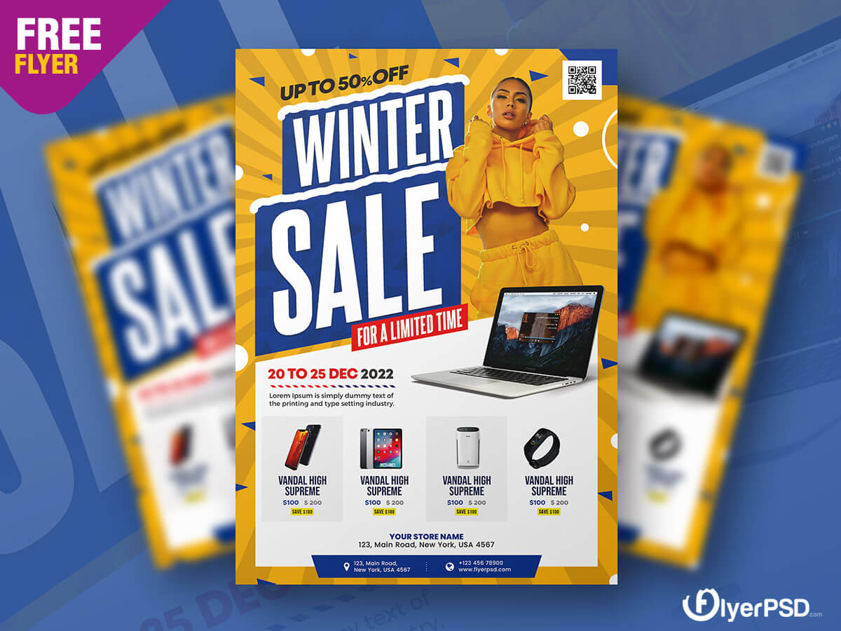 Winter Sale Flyer Modelo