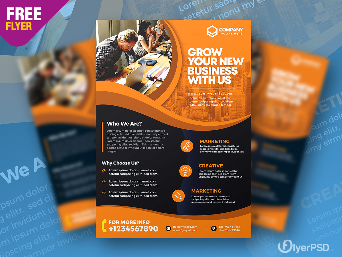 Corporate Business Advertising Flyer PSD