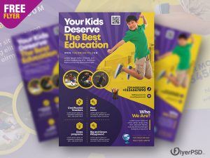 Education Institute Flyer PSD Template