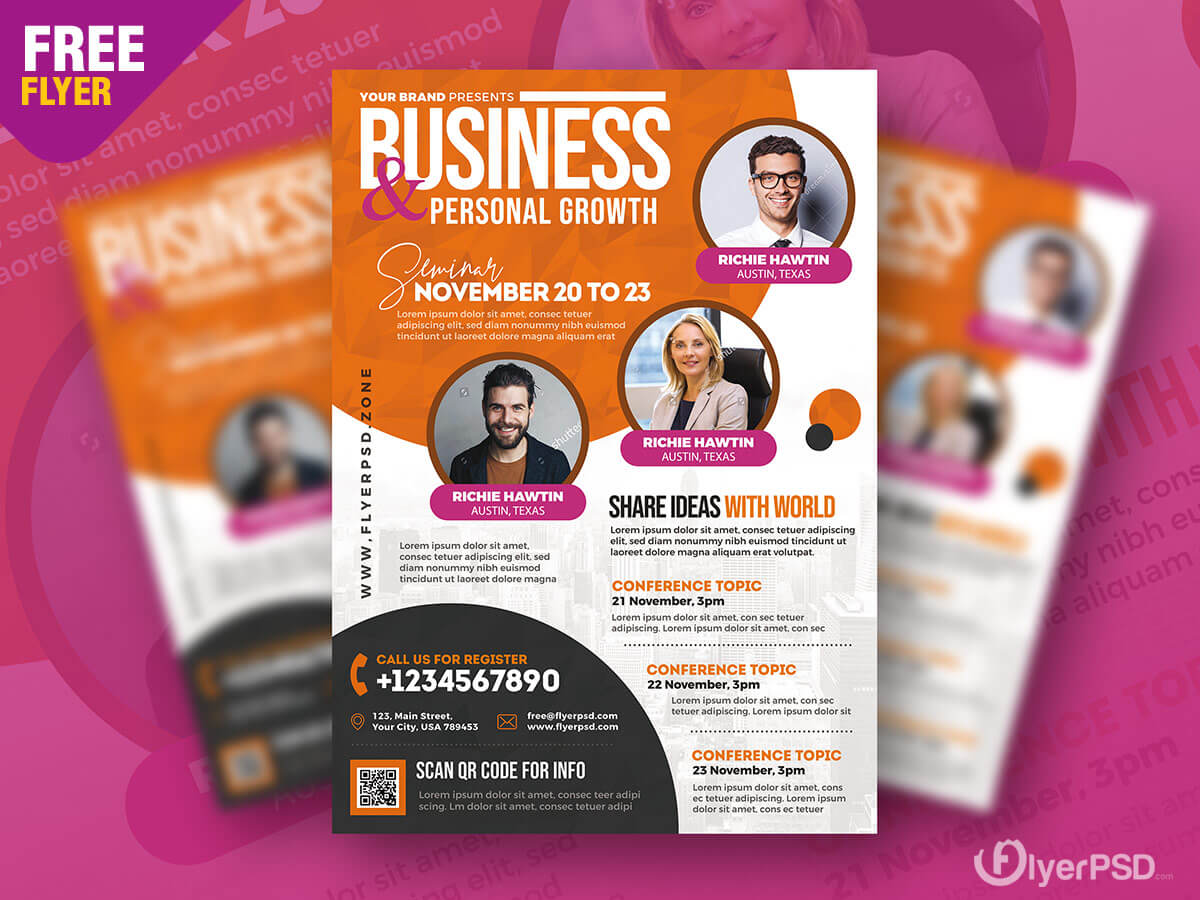 event poster template psd