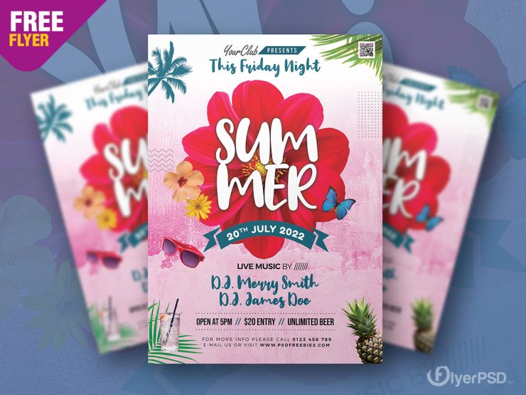 Summer Special Event Flyer PSD