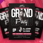 Grand Party Event Flyer PSD Template