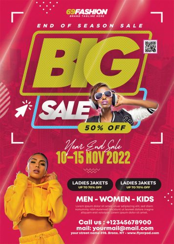 End Season Sale Flyer Design PSD | Flyer PSD