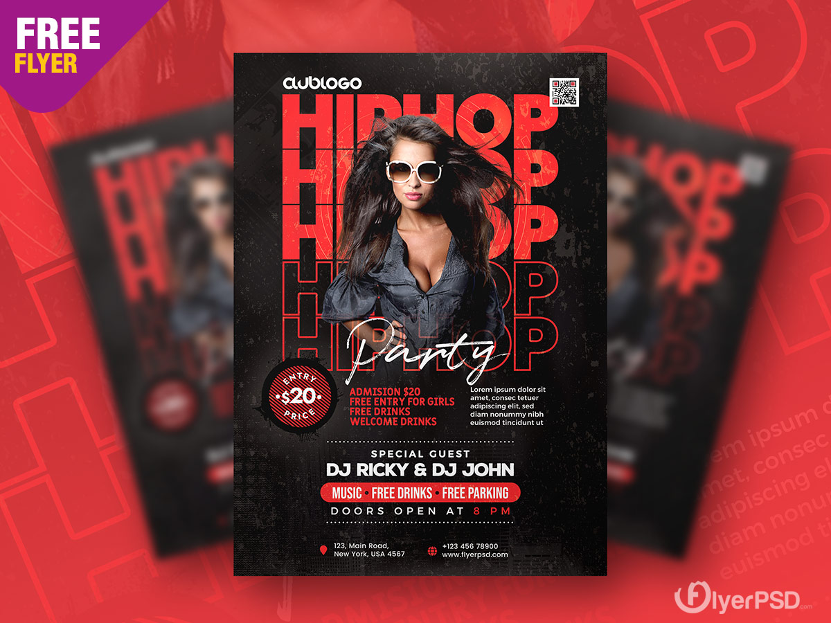 Hip Hop Music Party Flyer Psd Template Flyer Psd