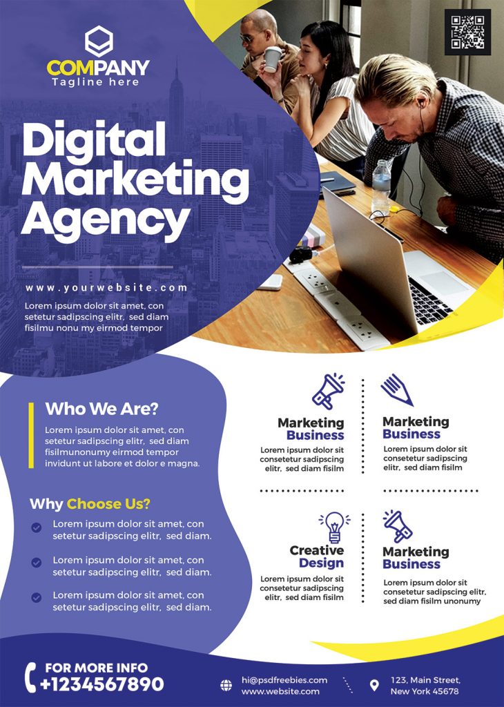 Marketing Agency Flyer  PSD Template  Flyer  PSD