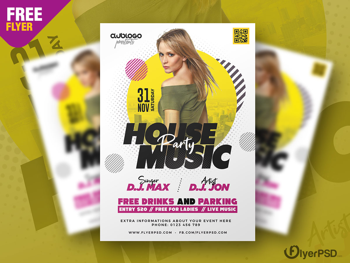 Night Club Party Flyer Psd Template Flyer Psd