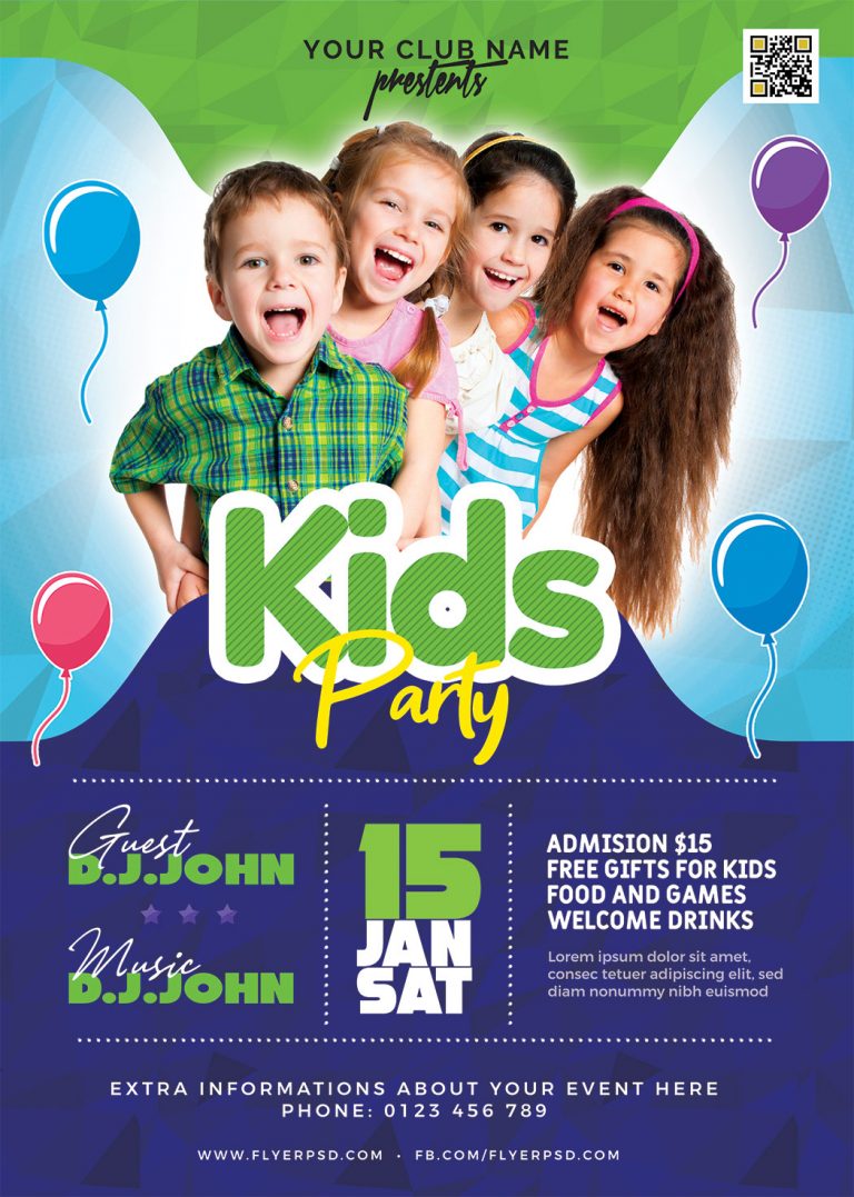 Amazing Kids Party Flyer PSD | Flyer PSD