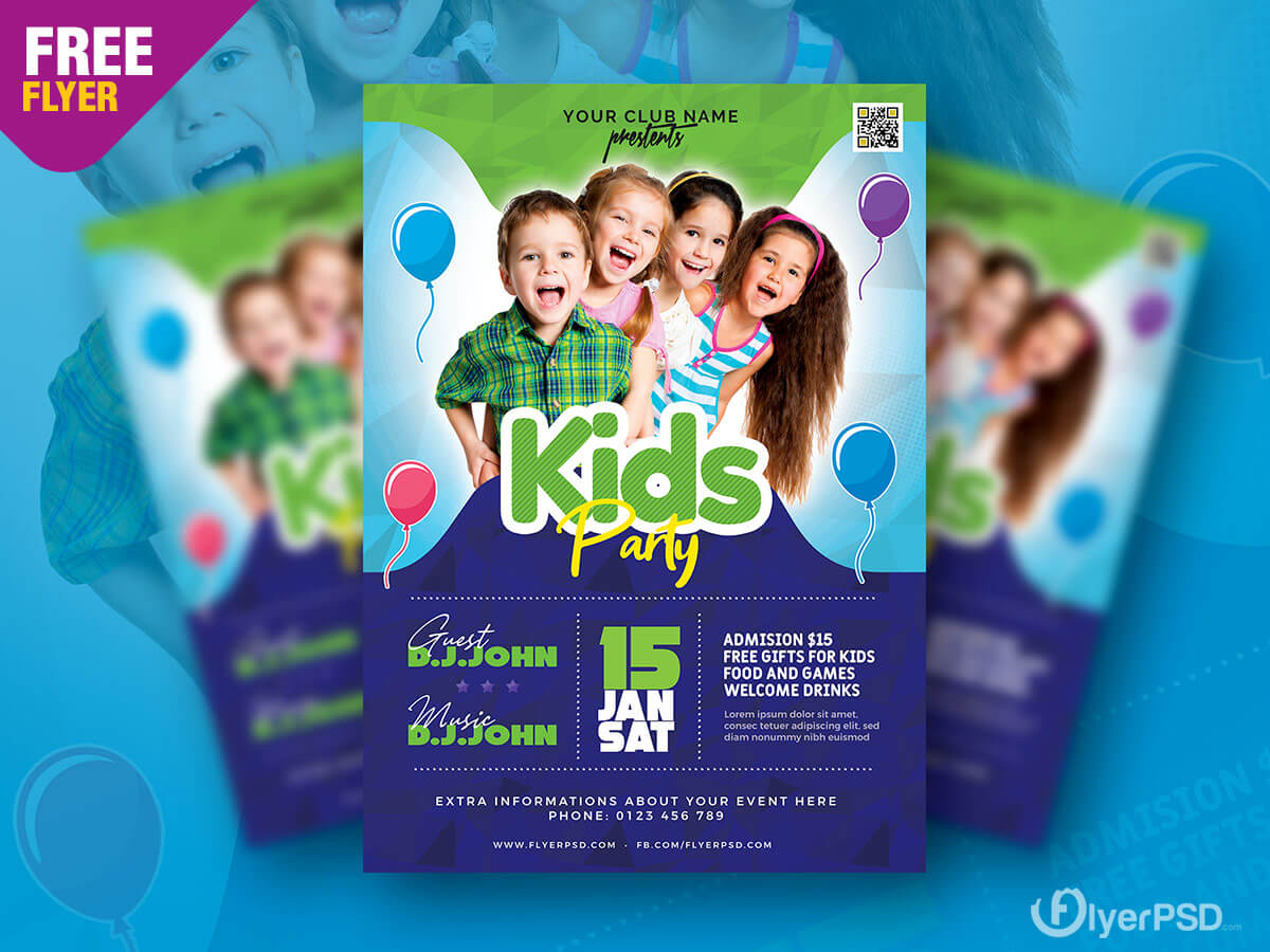 Amazing Kids Party Flyer PSD Flyer PSD