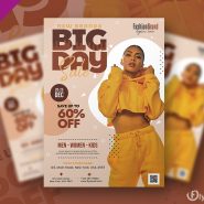 Big Day Sale Flyer PSD Template