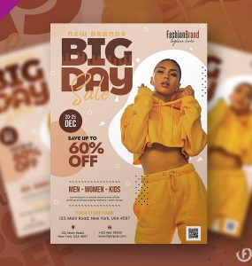 Big Day Sale Flyer PSD Template