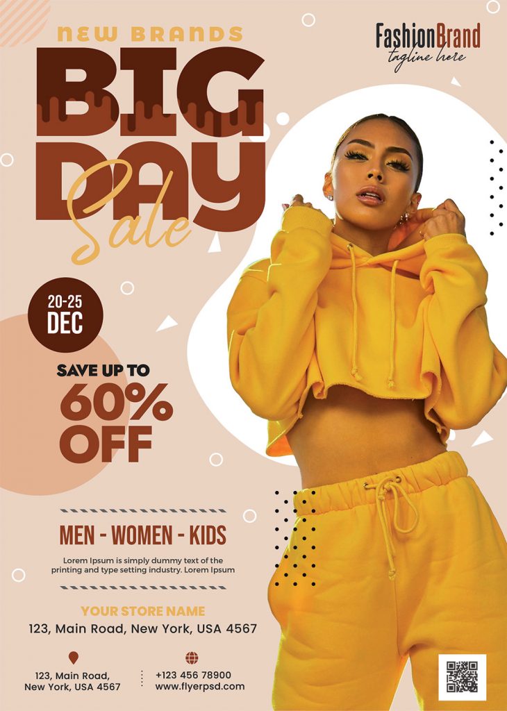 Big Day Sale Flyer PSD Template