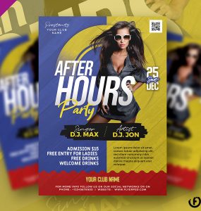 After Hours Party Flyer PSD