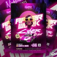 After Work Weekend Party Flyer PSD