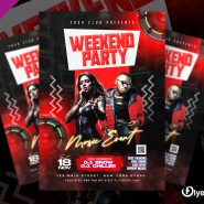 Night Club Weekend Music Party Flyer PSD