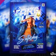 Weekend Night Club DJ Party Flyer PSD