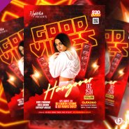 Weekend Chillout Music Party Flyer PSD
