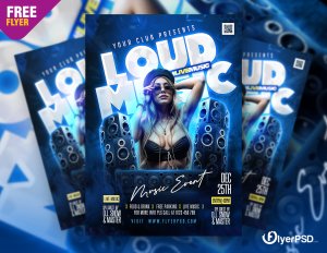 Night Club Weekend Music DJ Party Flyer PSD