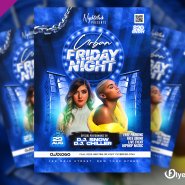 Urban Night Weekend DJ Party Flyer PSD