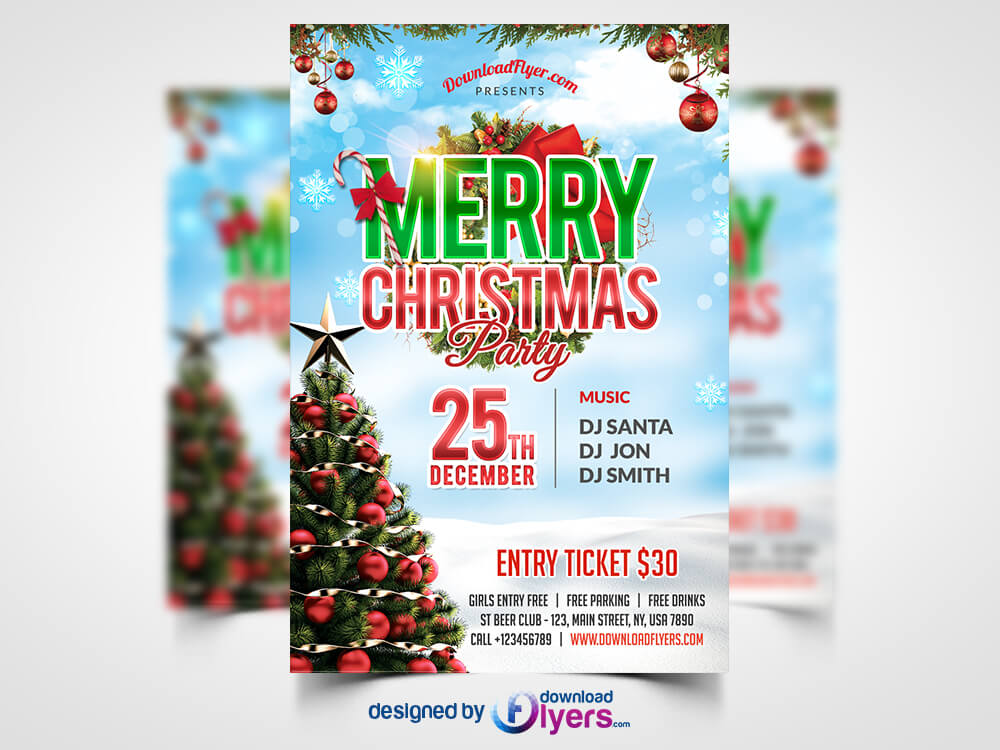 Free Ugly Sweater Party Flyer Templates