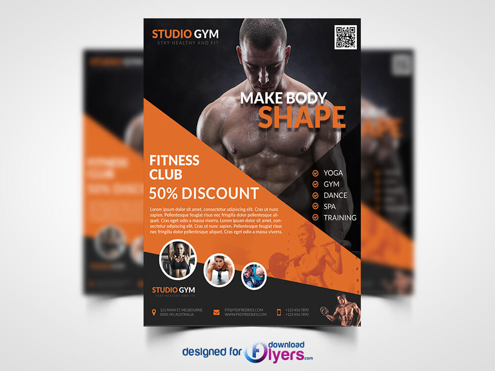 Health And Fitness Flyer Psd Bundle Flyer Psd